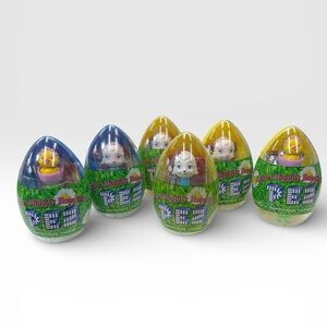 PEZ Easter Hippity Hoppities 2009 Candy Dispensers 6 Pcs Lamb Chick NEW SEALED